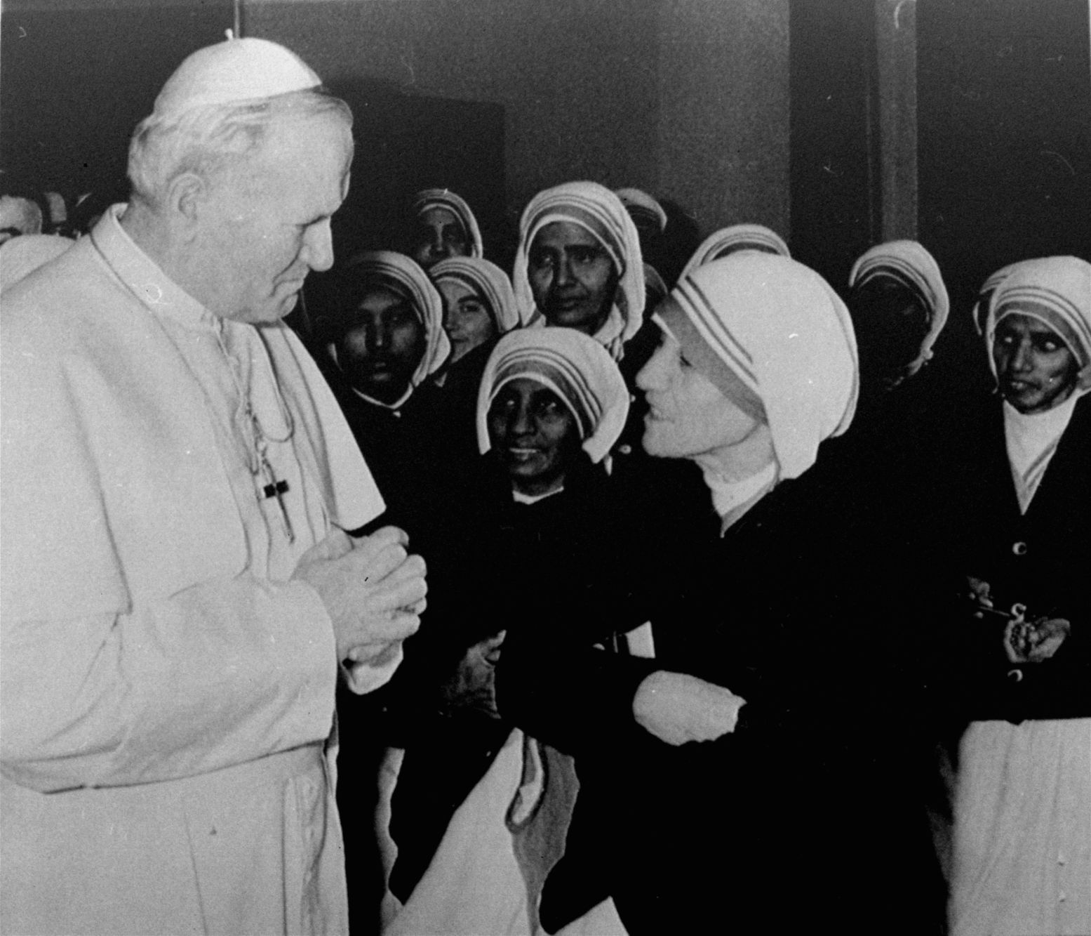 1980: Pope John Paul II and Mother Teresa